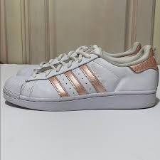 Womens originals superstar metallic casual shoes. Adidas Shoes Adidas Superstar Metallic Pink Stripes Poshmark