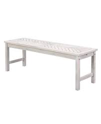 Perfect for any room in your home, this wood bench provides additional seating for any occasion. Walker Edison Acacia Wood Chevron Dining Bench Reviews Furniture Macy S