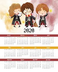 Harry potter e o prisioneiro de azkaban | tumblr. Free Printable 2020 Harry Potter One Page Calendar The Cottage Market Harry Potter Free Harry Potter Calendar Harry Potter Planner