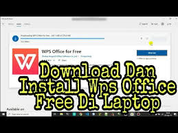 Cara Download Dan Install Wps Office Free Di Laptop Youtube