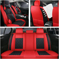 Cheap Price Price 140 59 Deluxe 5 Seats Car Seat Cover Cushion Red Pu Leather Full Set For Four Seasons In 2020 Leather Car Seat Covers Car Seats Leather Car Seats