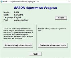 This combo package installer obtains the following items: Resetear Impresora Epson L550 Impresoras Total