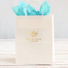 Each comes with a personalized tag. Personalized Wedding Gift Bags Beau Coup