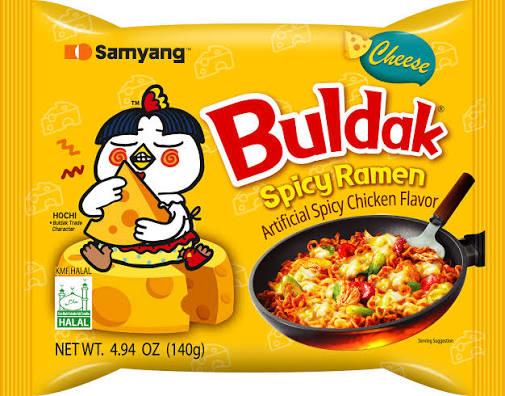 cheese spicy ramen buldak