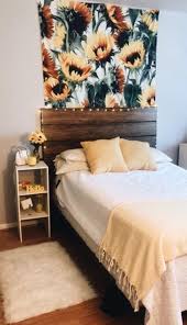 This Is Very 2014 But I Love The Sunflower And Pale Yellow Idea Could Definitely Modernize This Brick Wall Living Room Room Inspiration Room Decor