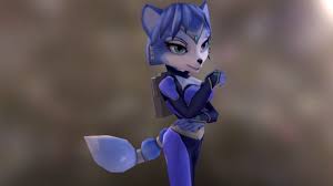 Krystal Starfox 3d Model By Mariokidd319 Mariokidd319 1824683 Sketchfab In 2020 Krystal Starfox Krystal Star Fox