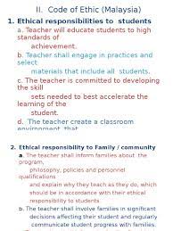 Just from $13,9 / page. Malaysia Professionalism Teacher Code Of Ethics Teachers Educational Assessment