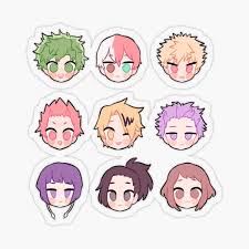 Whatsapp stickers collections of anime. Uraraka Stickers Anime Stickers Sticker Design Print Stickers
