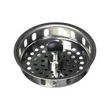 Use stopper to fill the sink with water for washing and soaking. The Plumber S Choice 3 1 2 In Strainer Basket Replacement For Kitchen Sink Drains Stainless Steel With Spring Steel Stopper And Rubber Seal Rb12157 The Home Depot