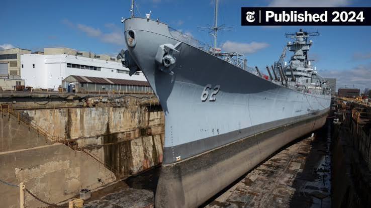 The Most Decorated Battleship in U.S. History Gets an Overdue Face-Lift -  The New York Times