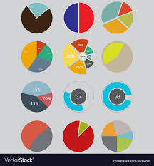 infographic elements pie chart set icon business