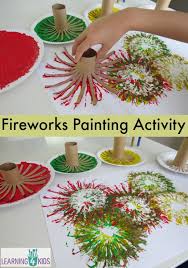 Painting Fireworks Learning 4 Kids