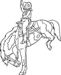 (coloring book pages for adults and kids, coloring sheets, colouring designs) favoreads. A Cowboy On Bucking Horse Coloring Page Coloring Pages For All Ages Coloring Home