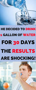 He Decided To Drink 1 Gallon Of Water For 30 Days The Results Are Shocking Science Proved Health Health Info Health Skin Care
