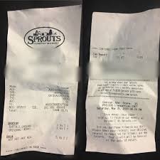 Each prize winner will receive a $250 sprouts farmers market gift card. Sprouts Prints Its Receipts On The Front And Back Album On Imgur