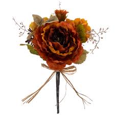 Loading new decor from hobby lobby, michael's & more! Rust Brown Mini Rose Hydrangea Dahlia Peony Bush Hobby Lobby 4151