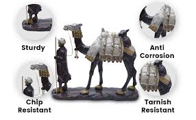 Lamp for bedside table bedroom brass burnished lampshade glass white. Buy Two Moustaches Brass Merchant Of Arabia Showpiece Standard Multicolour 1 Piece Online At Low Prices In India Amazon In