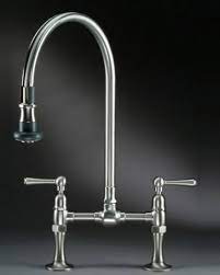 It is a more classic style of faucet that will need an additional hole in the countertop or sink deck. Find Shop For And Buy Jaclo 1015 Bridge Faucet With Pull Off Spray At Qualitybath Com For 1 256 25 With Free Shipp Steam Valve Pull Out Kitchen Faucet Faucet