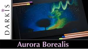 How To Draw Aurora Borealis Galaxy Coloured Pencil Tutorial Colored Pencil Tutorial Galaxy Drawings Colored Pencils