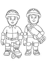 Fire Officer Using Skateboard At Fireman Sam Coloring Page In 2020 Fireman Sam Coloring Pages Cartoon Coloring Pages
