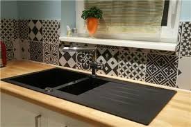 Evier En Granit Schock Lokti 1 Bac 1 2 1 Egouttoir Coloris Noir Cuisissimo Evier En Granit Decoration Cuisine Evier Cuisine