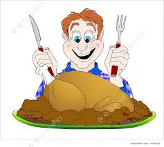 Smiling Man With Knife Fork And Roast Turkey Illustration People woodworking vector illustration, cartoon flat woodworker man character repairing wood home furniture, handyman. smiling man with knife fork and roast turkey illustration