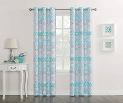 Living Colors Patterned Montego Grommet Curtain Panels At Big Lots Curtains Aqua Curtains Panel Curtains