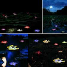 Floating solar flowers for pool. Solar Power Led Lotus Flower Floating Pond Pool Night Light Walmart Canada