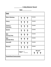 basic smiley face behavior chart