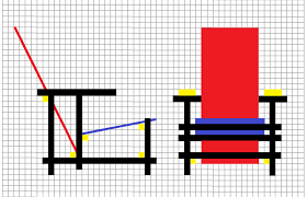 La red blue chair marque une étape singulière dans l'histoire du. Icone La Chaise Rouge Bleue De Gerrit Rietveld 1917