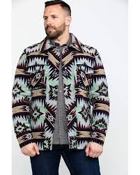 Powder River Outfitters Men S Aztec Commander Wool Jacket 92 2639 Ebay