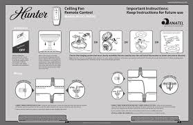 The fan we're installing is the hunter contempo, costco version (seems to be the same as the normal contempo but with an updated remote and led lights). Ceiling Fan Remote Control Important Instructions Manualzz