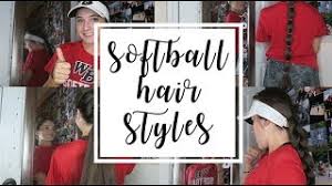 Create wavy hairstyle to look pretty. Easy Softball Hairstyles Olivia Lacey Youtube