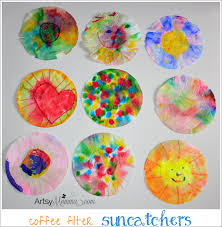 Coffee Filter Suncatchers In Fun Shapes Crafts Crafts For Kids Diy And Crafts Sewing