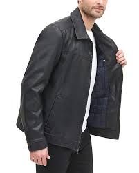 Tommy Hilfiger Men S Classic Faux Leather Jacket Leather Jacket Leather Jacket Men Faux Leather Jackets