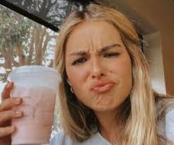 Addison Rae with Starbucks