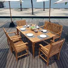Teak outdoor dining sets transform your backyard into a tranquil oasis. Pacific Teak 6 Piece Dining Set Sam S Club