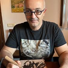 Owl. Wood carving. Wood burning.