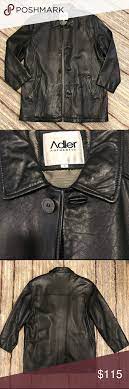 Men S Black Genuine Leather Jacket By Adler Size L Leather Jacket Genuine Leather Jackets Lambskin Leather Jacket