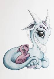 Mama And Baby Dragon Baby Dragon Art Baby Dragons Drawing Cute Dragon Drawing