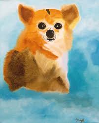 How to paint a dog in acrylics by mariondutton. Puppy Dog Eyes Painting By Meryl Goudey