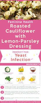 Roasted Cauliflower With Lemon Parsley Dressing Recipe For Yeast Infection Recipe In 2020 Recipes With Yeast Candida Recipes Candida Diet Recipes