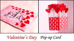 Hands in the form of heart. Diy Valentine Card Handmade Pop Up Card For Valentine S Day Youtube