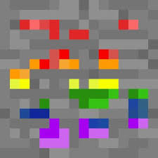 Applying some maps to a diamond ore block. Rainbow Ore Minecraft Blocks Tynker