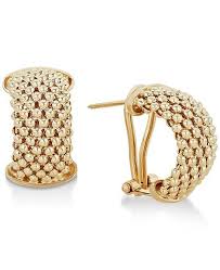 100% money back guarantee on every item, every order, every day. Italian Gold Mesh Hoop Earrings In 14k Gold Vermeil Over Sterling Silver Reviews Earrings Jewelry Watches Macy S In 2021 Womens Earrings Studs Italian Gold Jewelry Gold Jewellery Design