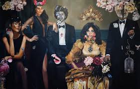 La Casa De Las Flores Para Netflix Retrato De Una Familia Normal 190 X 3 Mts Oil On Canvas 2017 In 2020 Best Series Netflix Series Movies