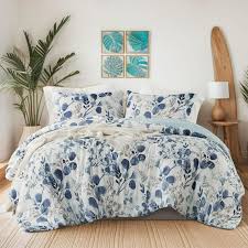 Seersucker Floral Comforter Sets