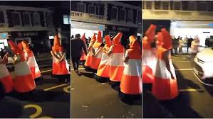 The number of people stopped from buying guns though the u.s. Halloween Pranksters In Kingston Cause Chaos Dressed As Giant Traffic Cones Daily Mail Online