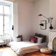 Parisian Photography Inspiration Mattress Floor Bed Small Room Bedroom Floor Bed Frame Bed Decor