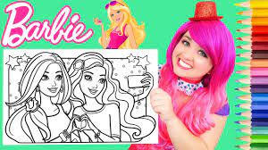 Color your own photo or choose one from the barbie collection! Coloring Barbie Friend Coloring Book Page Prismacolor Colored Pencil Kimmi The Clown Youtube